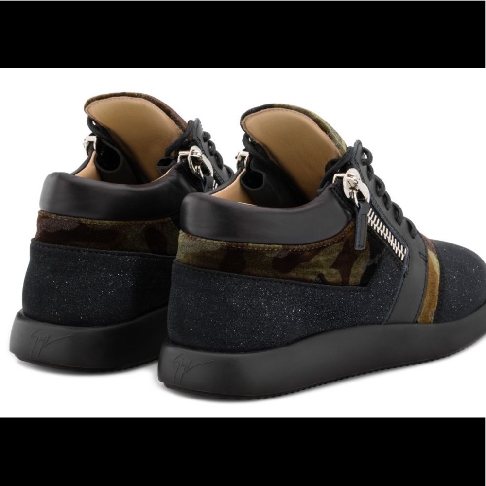 giuseppe zanotti BNIB camo accent trainers IT42 - Picture 5 of 8